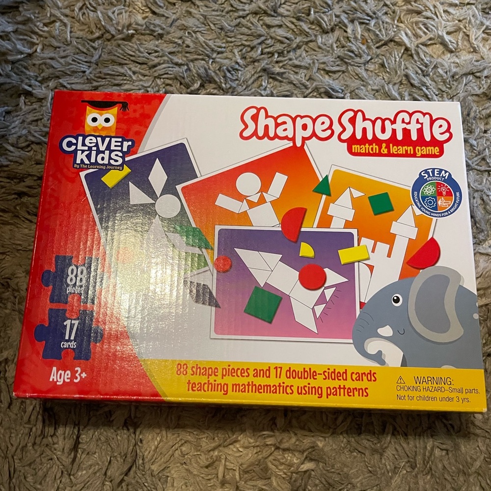 Shape Shuffle Match & Learn Game 🟥